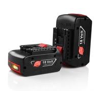 2 baterías de repuesto de ion de litio de 5000 mAh compatibles con Bosch BAT609 BAT609G BAT610 BAT610G BAT611 BAT612 BAT618 BAT618G BAT619 BAT619G BAT620 BAT622 con indicador de carga LED