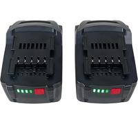 2 baterías de repuesto de iones de litio de 18 V 5 Ah para Metabo 6.25499 | Para Metabo 625341000 625342000 625343000 625457000 625591000 625592000 625596000 BSZ18 BS18LT SB18LT SB18LT