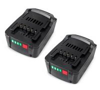 2 baterías de repuesto para Metabo LiHD 18 V - Batería de litio compatible BSZ18, MTB18B, BS18LT, SB18LT (5,0 Ah, 90 Wh)