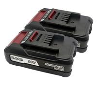 2 baterías EH1820 18 V 2,0 Ah de iones de litio compatibles con herramientas de batería Einhell 18 V Power X-Change serie batería, batería recargable de 36 Wh con indicador de carga LED de 3 niveles