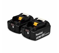 2 baterías Makita BL1830B originales de 18V y 3,0Ah – Batería de iones de litio LXT de 54Wh – Pack de dos – 197599-5