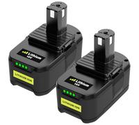 2 baterías Repuesto para Ryobi Batería 18V 5,5Ah P108 compatibles Modelos