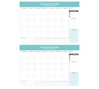 2 blocs de notas desgarrables para planificación semanal y mensual, planificador académico mensual, blocs de notas para planificación, 52 hojas de papel rasgable para suministros de oficina