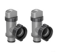 2 bombas de filtro con adaptador de manguera, válvula de émbolo compatible con piezas y accesorios de piscina Intex, natación sobre el suelo