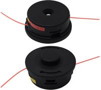 2 cabezales de corte de césped "Autocut" con hilo de repuesto, compatibles con varios modelos, para uso en jardines