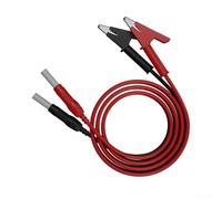 2 cables de prueba de cobre de 100 cm flexibles para multímetro negro 2 x | Certificado CAT III 1000 V, protección telescópica gris, evita descargas eléctricas, pruebas eléctricas seguras