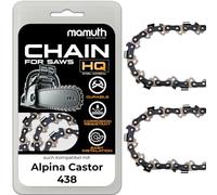 2 cadenas de motosierra 30 cm 1,3 mm 3/8" 45 TG para Alpina Castor 438