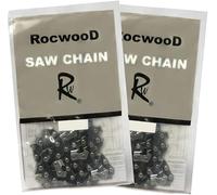 2 cadenas de sierra Rocwood compatibles con motosierra Stihl 026 MS260 MS261 62 Drive Link barra guía de 15 pulgadas