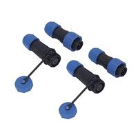2 Conjuntos Conector Aeronáutico LP13 Hembra y Macho, 380 V 5 A, Estanco IP68, Cierre por Tornillo sin Soldadura, para Equipos Electrónicos y Comunicaciones