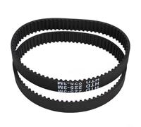 2 correas de transmisión de repuesto para cepilladoras Bosch PHO 15-82 PHO 16-82 PHO 20-82 - Correa de polea dentada de goma flexible de 225 mm de circunferencia, color negro