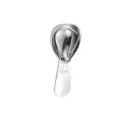 2 cucharas de acero inoxidable pulido para condimentos para el hogar, herramientas personalizadas para hornear, cuchara medidora 304 de 15 ml (plata)