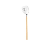 2 cucharas japonesas de acero inoxidable con asa para el hogar, mini pala de cocina con mango de haya