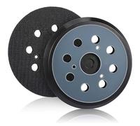 2 discos de lijado de 125 mm con velcro para Bosch placa abrasiva de 125 mm con velcro, accesorio para lijadora orbital PEX 300/400 AE/4000 AE/AdvancedOrbit 18 (negro, 8 agujeros, 3 ojos)