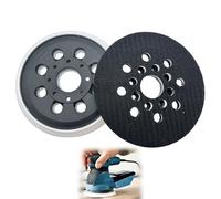 2 discos de lijado de 125 mm de repuesto para Bos-Ch Pex 220 A, Gex 125-1 Ae, Skil 7402/7490, accesorios para lijadora orbital, almohadilla de 8-Loc con goma dura, amortiguador de goma para un lijado