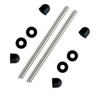 2 ejes de acero inoxidable para Intex Pure Spa Hot Tub Impeller Bomba Fix E90 Error Spa Bomba Impulsor Eje de Acero Inoxidable (2 unidades de eje de acero inoxidable con 4 tapas)