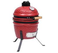 vidaXL Barbacoa ahumadora Kamado 2 en 1 cerámica 56 cm – Negro, Rojo, Verde y más