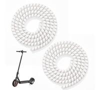 2 espirales flexibles de 100 cm de TPU para e-scooter, protección de cable | Spiral - Manguera de cable para Xiaomi 1s/M365/Pro Ninebot Scoote, protector de cable e Scooter, protector de cable ajustable