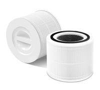 2 filtros Core 300S compatibles con purificador de aire Levoit Core 300S, filtro 3 en 1 H13 True HEPA, carbón activo de repuesto Core 300S-RF de alta olor blanco