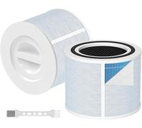 2 filtros Core 300S para removedor de humo, filtro de repuesto para Levoit Core 300/300S/300-RF, con filtro HEPA H13 y filtro de carbón activo, elimina hasta el 99,98% de humo