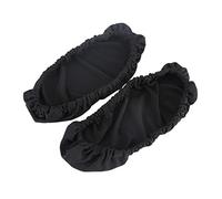 2 Fundas Brazo de Silla Cojín de Apoyabrazos de Tela de Poliéster Protector Elástico Cubierta de Apoyabrazos de Silla para Hogar Oficina (Negro)