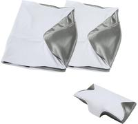 2 fundas de satén para almohadas cervicales, fundas para almohadas de soporte para el cuello, fundas ergonómicas, SÓLO fundas