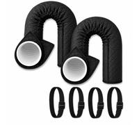 2 Fundas Manguera AC para EcoFlow Wave 2 2023 2024 2025 2026 | Aislamiento Acolchado | Reduce Calor | Menos Condensación | Cierre Gancho Bucle | Correas Hebilla | Ajuste 5-6in Tubo Aire