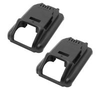 2 fundas superiores negras compatibles con DeWalt - Kit de carcasa de repuesto de plástico para baterías, batería de 5 Ah DCB203, DCB204, DCB205, 3.0Ah- 6.0Ah