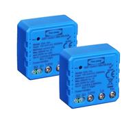 2 Interruptores SONOFF mini inteligente y pequeño con mando a distancia y wifi, compatible con interruptor externo, funciona con Google Home/Nest IFTTT y Alexa