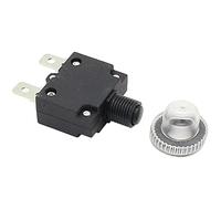 2 interruptores térmicos, protector de sobrecarga, interruptor de circuito + cubierta impermeable (color: 6 A)(15a)