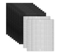2 Juegos De Filtros De Repuesto AP-1512HH Para Purificador De Aire Coway Airmega AP-1512HH, 2 Filtros H13 True Filters y 8 filtros De carbón Activado. Comparar Con El Número 3304899.