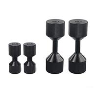 2 juegos de pernos de alineación de dos agujeros de brida de 1-1/8 pulgadas y 1-5/8 pulgadas de acero inoxidable 304 mecanizado CNC pernos de localización para topografía construcción negro