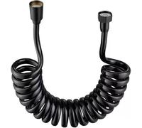 2 juegos de pulverizador de bidé for inodoro, cabezal de ducha con resorte Flexible, tubo de manguera, línea telefónica para Duchas de Mano(Black,1.5M)