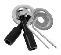 2 Juegos Eje de Muela Abrasiva de Acero para Motor Orificio 8mm