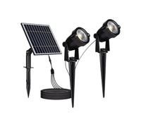 2 Lámparas Led COB 2x1.2W IP65 Con Panel Solar 3000K SKU 20488 V-TAC VT-11031