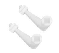 2 llaves de mango de válvula de bucle de llenado 125151 compatible con Vaillant TURBOMAX Plus VUW 824, 824/2, 828, 828/2 - Mango de repuesto para sistema de recarga de agua de caldera