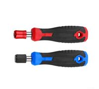 2 mangos de destornillador autoblocante con adaptador hexagonal magnético de 1/4 pulgadas, soporte de puntas de acero al cromo vanadio para puntas de destornillador y así