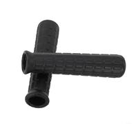 2 manijas de goma para carretilla, empuñaduras de repuesto de tubo redondo, cubiertas negras antideslizantes para carritos de jardín y camiones de mano, absorción de impactos (114 x 18 mm)