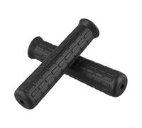 2 manijas de goma para carretilla, tubos redondos antideslizantes, asas de repuesto negras para exposición al aire libre a largo plazo y uso frecuente intensivo (114 x 14 mm)