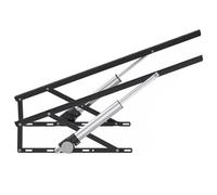 2 mecanismos eléctricos de elevación de cama, elevadores de cama de acero resistente, control remoto de barra de elevación plegable, capacidad de 600 kg para caja de almacenamiento, bases de diván