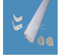 2 METROS DE PERFIL DE ALUMINIO PARA TIRAS LED DE INTERIOR VT-8105 3363