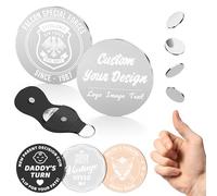 2 monedas de decisión personalizadas, monedas personalizadas para decidir monedas con texto de logotipo, divertido regalo de pareja para novio, novia, marido, esposa, abrazo de bolsillo, moneda de