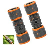 2 Pack Acopladores de Manguera Reguladores Conectores Universales | Conexión con Válvula Reguladora,para Riego y Limpiadora de Alta Presión Cierre Automático Textura de Plástico para Jardines