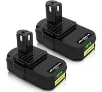 2 Pack Powayup RB18L50 para Ryobi 18V Batería 3000mAh BPL1815 BPL1820G BPL1820 BPL18151 P102 P103 P107 P108 Herramienta Eléctrica Sin Cable