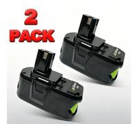 2 Paquetes Batería de Litio P108 8.0AH 18V Compatible con Batería Ryobi 18V ONE+ Reemplazo P108 P104 P105 P107 P109 P122 Baterías para Herramientas Inalámbricas Recargables Rápidas con Indicador