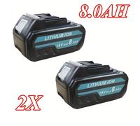 2 Paquetes Batería de Repuesto 8.0Ah/8000mAh BL1850B Compatible con Baterías Makita 18V BL1830 BL1830B BL1860B BL1840 BL1850 BL1860 BL1835 BL1845 194205-3 -400 con Indicador LED