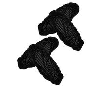 2 Pares Funda Elástica para Reposabrazos de Silla de Oficina Negra | Poliéster, Ajuste y Fácil Instalación, Diseño Liso para Sillas de Oficina, Gaming y Escritorio