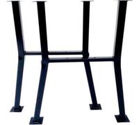 2 patas de mesa, estructura de mesa, mesa de jardín, mesa para parque, patas de acero, color , modelo LISSABON 9463