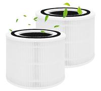 2 Pcs Core 300 Filtro de Repuesto, Filtro H13 HEPA para Purificador de Aire LEVOIT Core 300, Core 300-RF, Core 300S, Carbón Activado de Alta lanco)