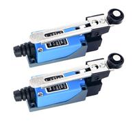 2 PCS Final De Carrera, Interruptor De Límite De Brazo De Palanca De Rodillo Ajustable ME-8108, NC + NO (DPDT), Sensor de Posición Mecánico para Automatización y Maquinaria
