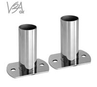 2 pie escalera piscina pies de acero inoxidable Ø 37 mm V2Aox